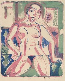 Nude Woman, 1927. Creator: Ernst Kirchner