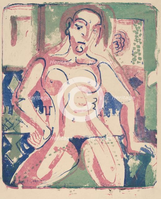Nude Woman, 1927. Creator: Ernst Kirchner.