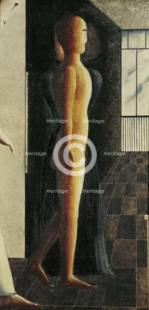 Nude, woman and Coming, 1925. Creator: Schlemmer, Oskar (1888-1943).