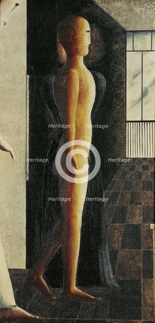 Nude, woman and Coming, 1925. Creator: Schlemmer, Oskar (1888-1943).