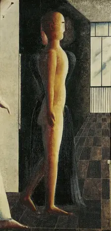 Nude, woman and Coming, 1925. Creator: Schlemmer, Oskar (1888-1943)