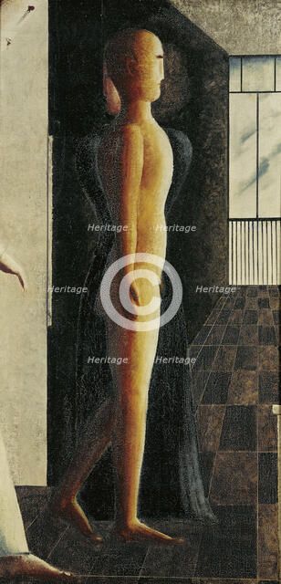 Nude, woman and Coming, 1925. Creator: Schlemmer, Oskar (1888-1943).