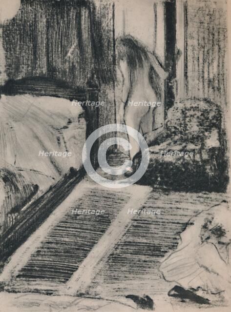 'Nude Woman at the Door of Her Room', c.1879, (1946). Artist: Edgar Degas.