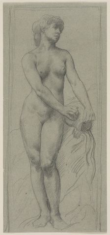 Nude Woman. Creator: Alphonse Legros (French, 1837-1911)