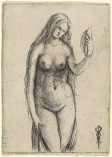 Nude Woman Holding a Mirror (Allegory of Vanitas), c. 1503/1504. Creator: Jacopo de Barbari