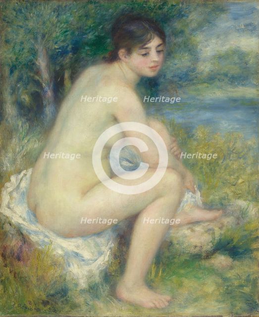 Nude Woman in a landscape, 1883. Artist: Renoir, Pierre Auguste (1841-1919)