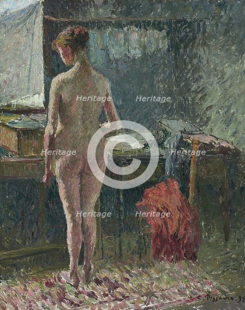 Nude woman in interior, 1895.
