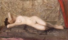 Nude Woman Lying, c1908 . Creator: Leon Wyczolkowski