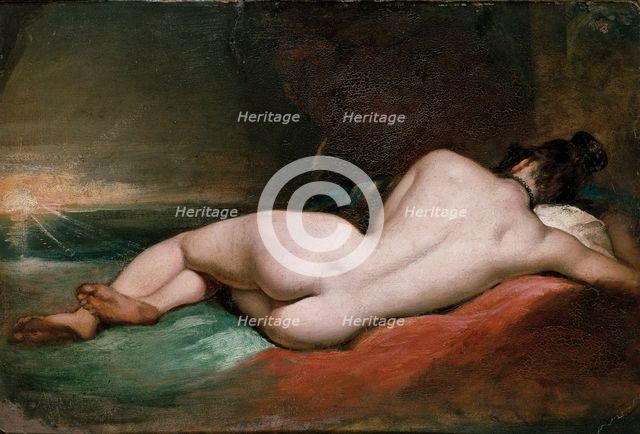 Nude woman reclining, early 19th century. Creator: William Etty.