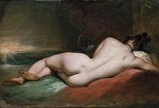 Nude woman reclining, early 19th century. Creator: William Etty