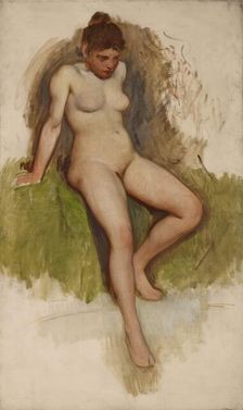 Nude, about 1895. Creator: Frank Duveneck