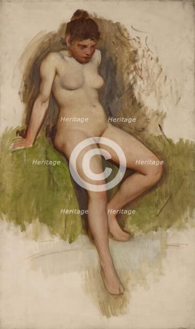 Nude, about 1895. Creator: Frank Duveneck.