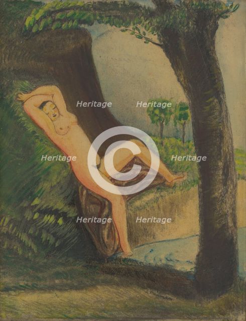 Nude, around 1920. Creator: Josef Arpad Murmann.