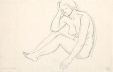 Nude, around 1935. Creator: Mikulas Galanda