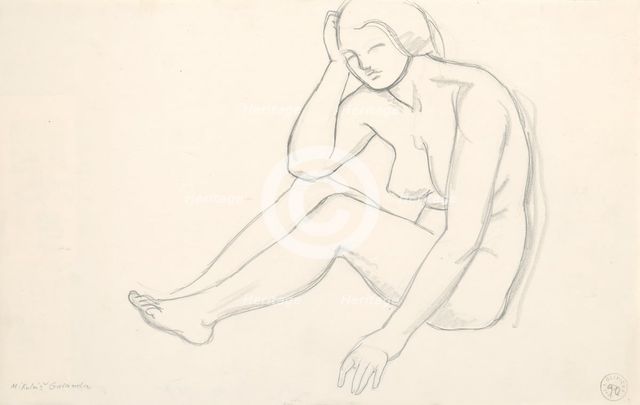 Nude, around 1935. Creator: Mikulas Galanda.