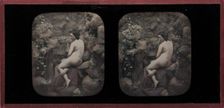 Nude at Well, between 1853 and 1856. Creator: Jacques Antoine Moulin