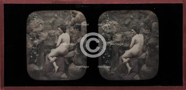 Nude at Well, between 1853 and 1856. Creator: Jacques Antoine Moulin.