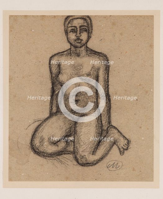 Nude, between 1861 and 1944. Creator: Aristide Maillol.