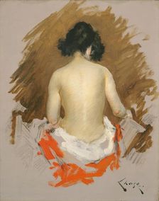 Nude, c. 1901. Creator: William Merritt Chase