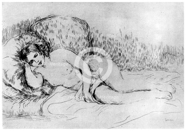 'Nude', c1860-1910 (1924). Artist: Pierre-Auguste Renoir