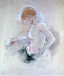 Nude c1861-1895. Artist: Berthe Morisot
