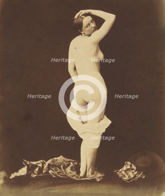Nude, ca. 1850. Creator: Jacques Antoine Moulin.
