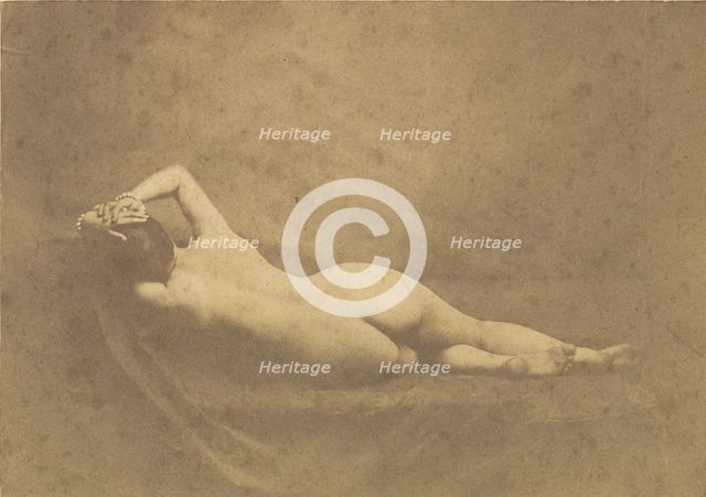 [Nude], ca. 1851. Creator: Possibly by Eugène Durieu.