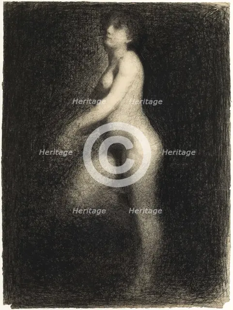 Nude, ca 1881-1882. Creator: Seurat, Georges Pierre (1859-1891).