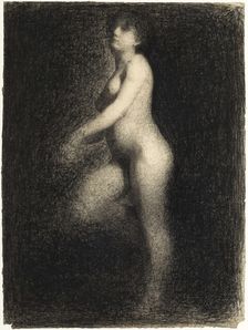 Nude, ca 1881-1882. Creator: Seurat, Georges Pierre (1859-1891)
