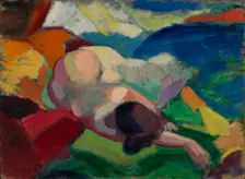 Nude, ca. 1915-1916. Creator: Carl Newman