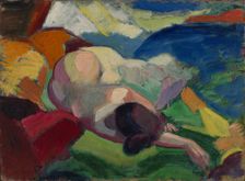 Nude, ca. 1915-1916. Creator: Carl Newman