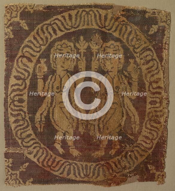 Nude Female Dancers from a Tunic, 700s. Creator: Unknown.