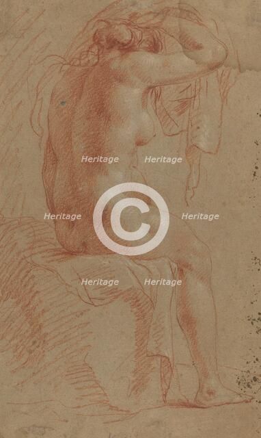 Nude Female Figure [verso], 17th century. Creator: Unknown.