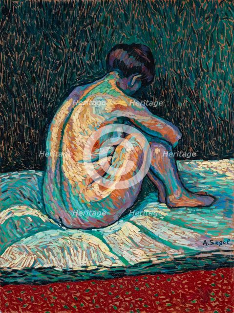 Nude from the Back, c. 1910. Creator: Segal, Arthur (1875-1944).