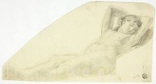 Nude Girl Asleep, n.d. Creator: John Flaxman