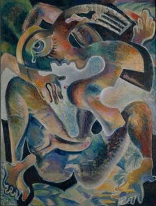 Nude in a Abstraction, 1926. Artist: Baranov-Rossiné, Vladimir Davidovich (1888-1942)