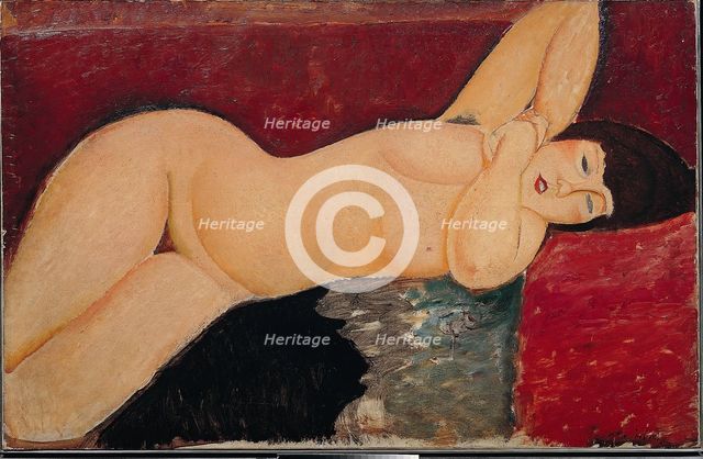 Nude lying.