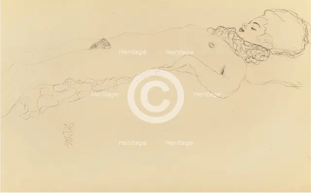 Nude lying.