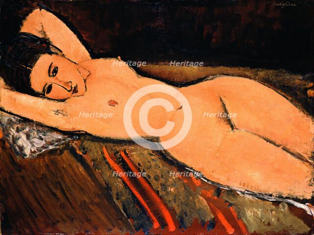 Nude lying (Nu couché), 1916.