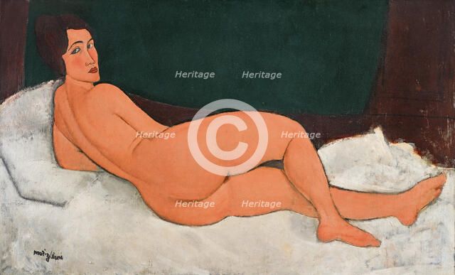 Nude lying (Nu couché) , 1917.