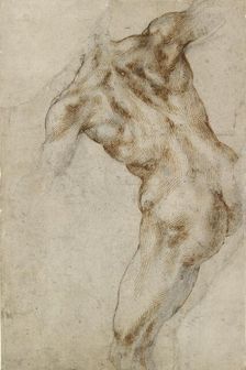 Nude male Torso, early 16th century. Artist: Michelangelo Buonarroti