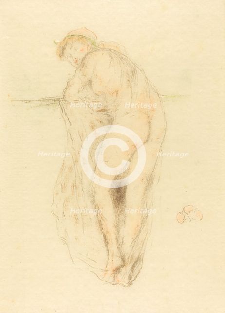 Nude Model, Back View, 1891. Creator: James Abbott McNeill Whistler.