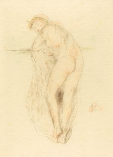 Nude Model, Back View, 1891. Creator: James Abbott McNeill Whistler