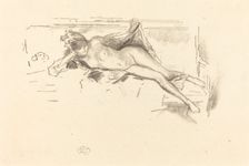 Nude Model, Reclining, 1893. Creator: James Abbott McNeill Whistler
