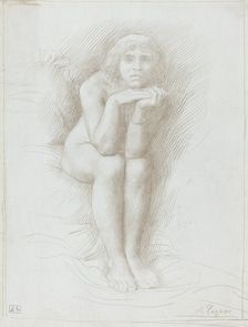 Nude Model Seated. Creator: Alphonse Legros