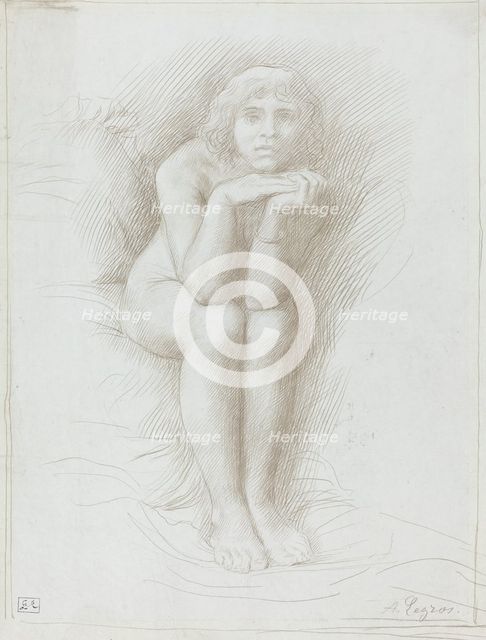Nude Model Seated. Creator: Alphonse Legros.