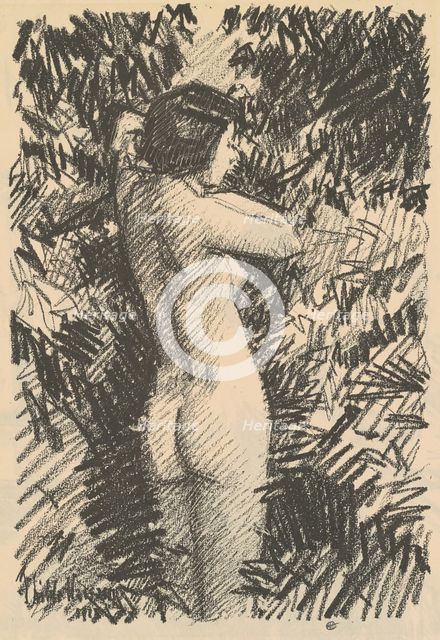 Nude [recto], 1918. Creator: Frederick Childe Hassam.