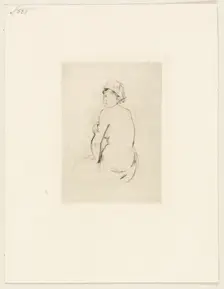 Nude Seen from Behind, 1889. Creator: Berthe Morisot