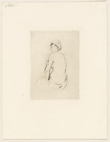 Nude Seen from Behind, 1889. Creator: Berthe Morisot