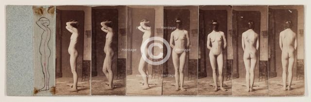 Nude Series #37, Brooklyn No. 2, c1883. Creator: Thomas Eakins.